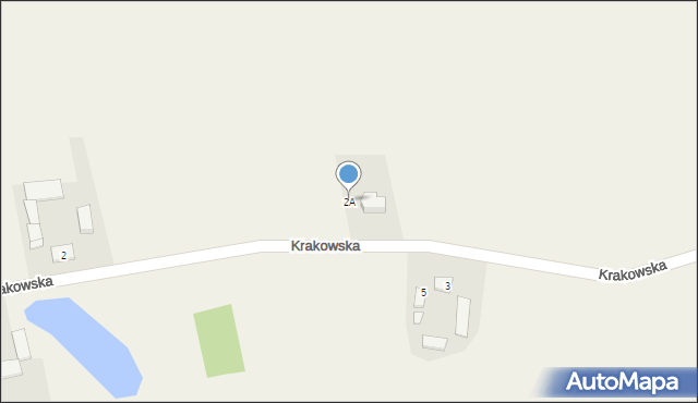 Dębowo, Krakowska, 2A, mapa Dębowo