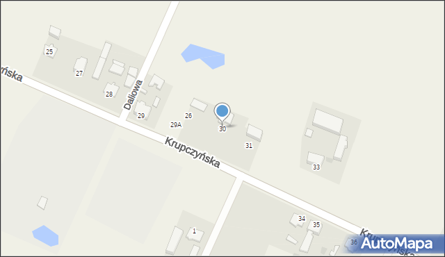 Deszczno, Krupczyńska, 30, mapa Deszczno