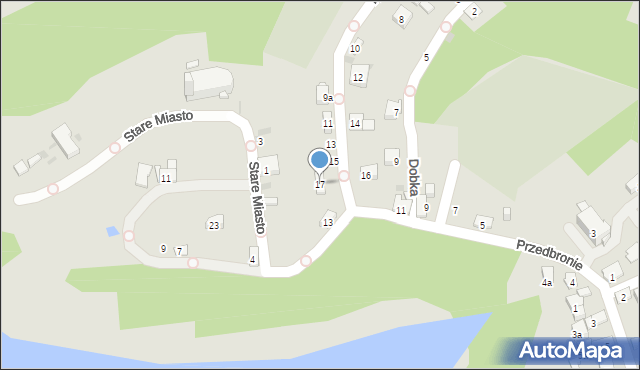 Dobczyce, Króla Kazimierza Wielkiego, 17, mapa Dobczyce
