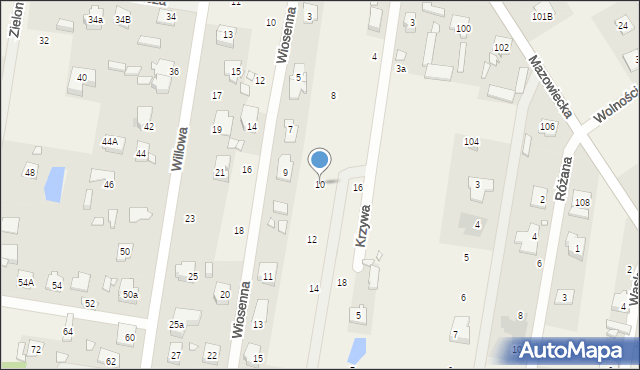 Dobczyn, Krzywa, 10, mapa Dobczyn