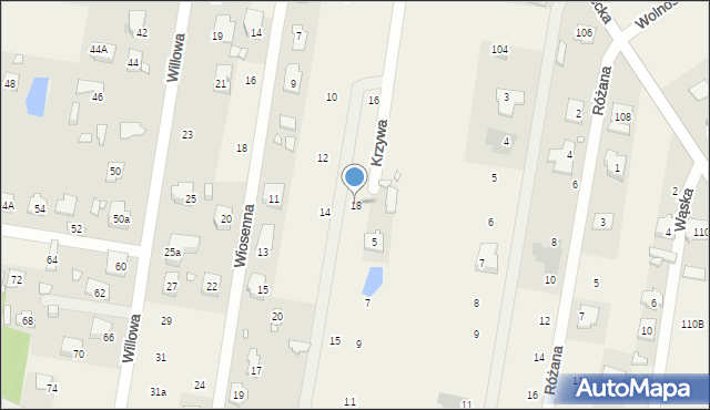 Dobczyn, Krzywa, 18, mapa Dobczyn