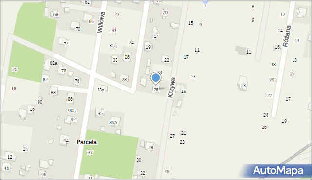 Dobczyn, Krzywa, 26, mapa Dobczyn