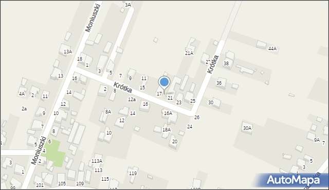 Dobieszowice, Krótka, 19, mapa Dobieszowice