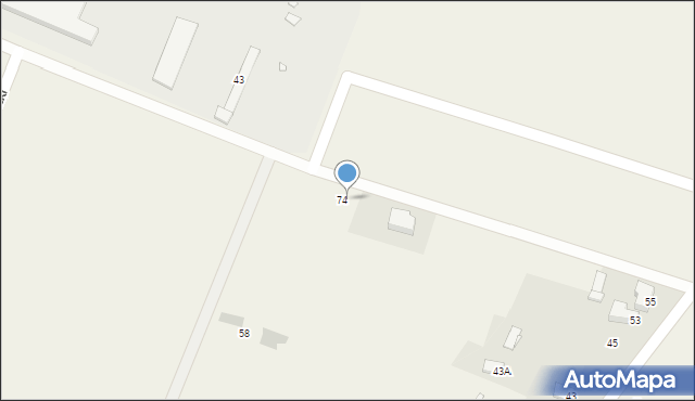 Dobieszowice, Krótka, 74a, mapa Dobieszowice