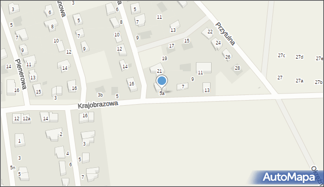 Dobra, Krajobrazowa, 5a, mapa Dobra