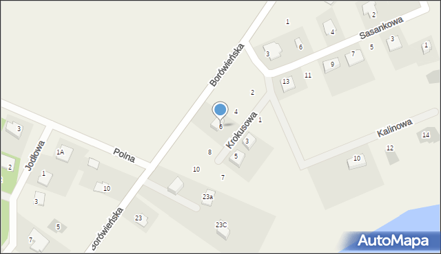 Dobrcz, Krokusowa, 6, mapa Dobrcz