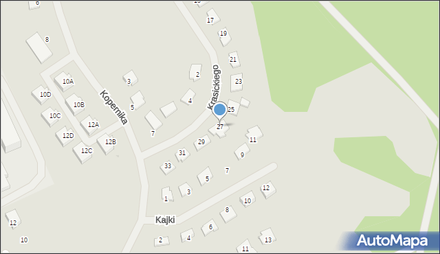 Dobre Miasto, Krasickiego Ignacego, bp., 27, mapa Dobre Miasto