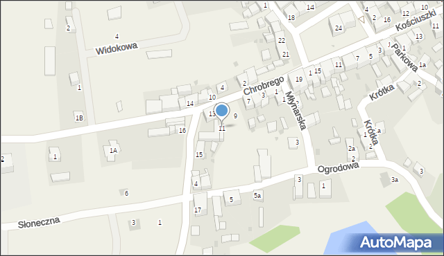 Dobromierz, Króla Bolesława Chrobrego, 11, mapa Dobromierz