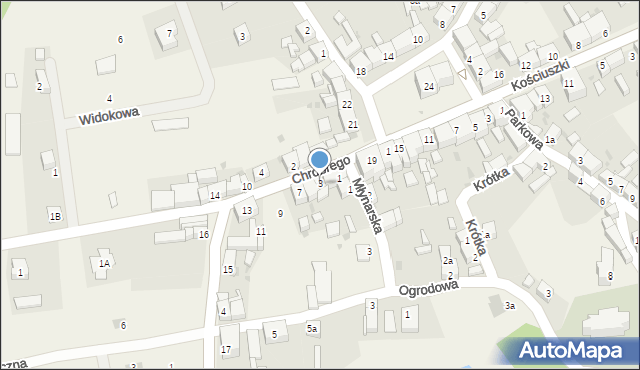 Dobromierz, Króla Bolesława Chrobrego, 3, mapa Dobromierz