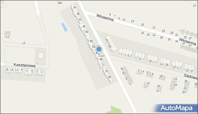 Dobrzykowice, Krótka, 66, mapa Dobrzykowice