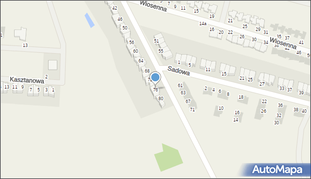 Dobrzykowice, Krótka, 76, mapa Dobrzykowice