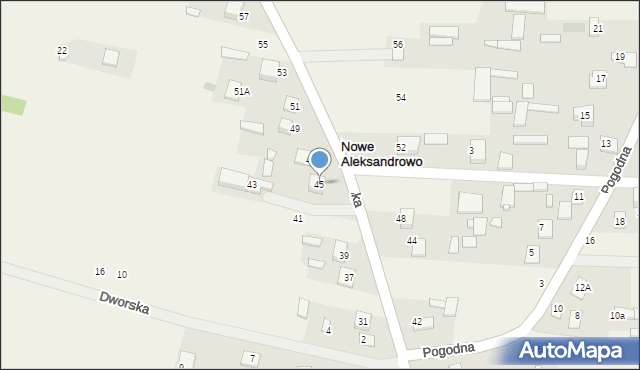 Dobrzyniewo Fabryczne, Królewska, 45, mapa Dobrzyniewo Fabryczne