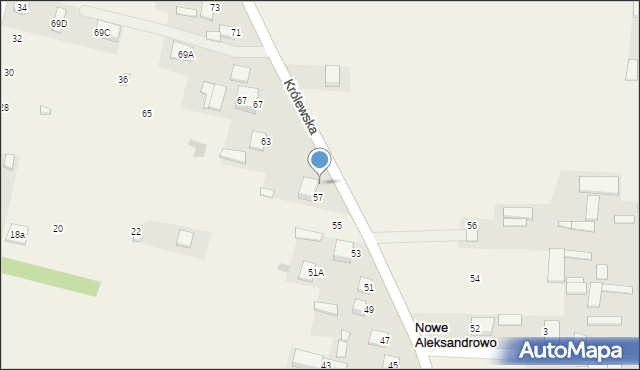 Dobrzyniewo Fabryczne, Królewska, 61, mapa Dobrzyniewo Fabryczne