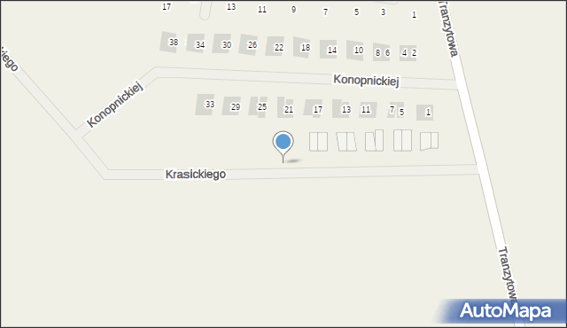 Dopiewiec, Krasickiego Ignacego, 24, mapa Dopiewiec