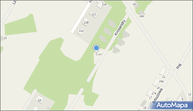 Dosin, Krosandry, 14, mapa Dosin