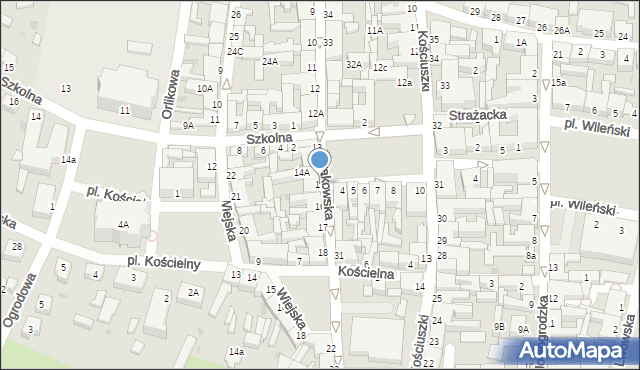 Drezdenko, Krakowska, 15, mapa Drezdenko