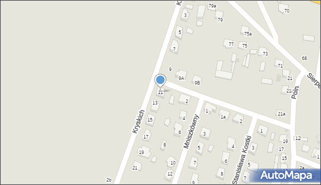 Drobin, Kryskich, 11, mapa Drobin