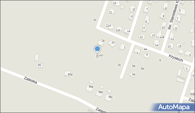 Drobin, Kryskich, 2c, mapa Drobin