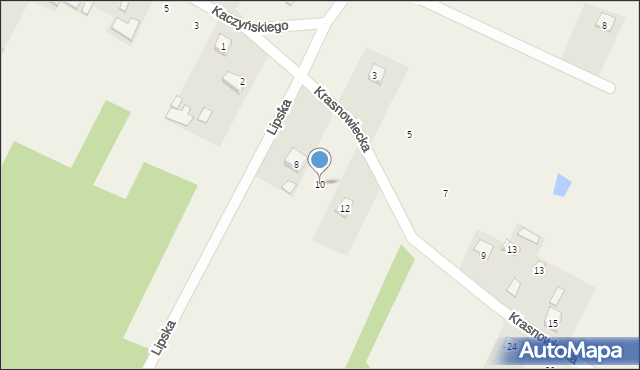 Drochów Górny, Krasnowiecka, 10, mapa Drochów Górny