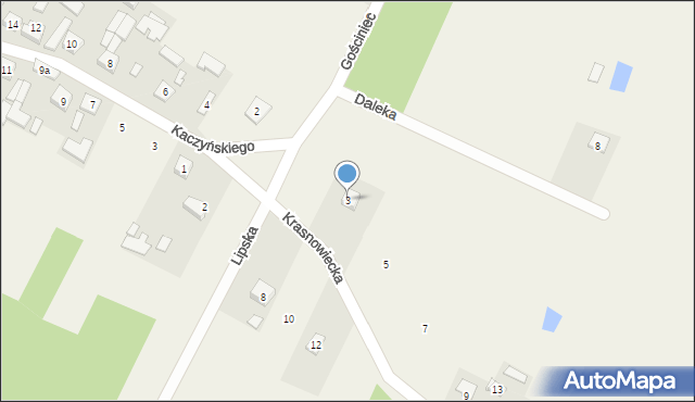 Drochów Górny, Krasnowiecka, 3, mapa Drochów Górny