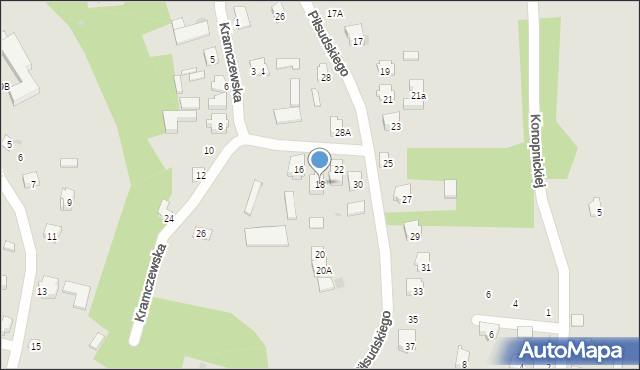 Drohiczyn, Kramczewska, 18, mapa Drohiczyn