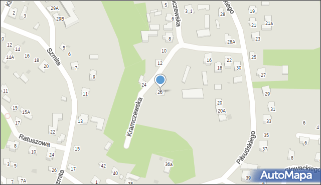 Drohiczyn, Kramczewska, 26, mapa Drohiczyn