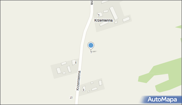 Dubeczno, Krzemienna, 7, mapa Dubeczno