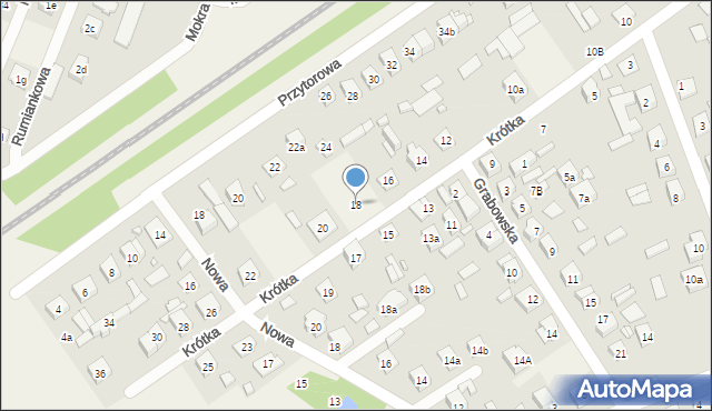 Duczki, Krótka, 18, mapa Duczki