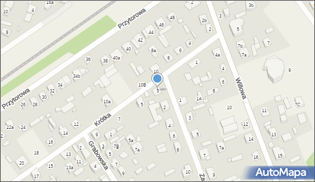 Duczki, Krótka, 3, mapa Duczki