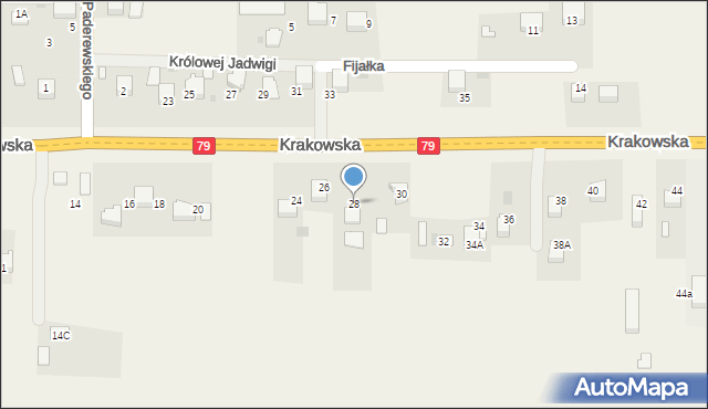 Dulowa, Krakowska, 28, mapa Dulowa