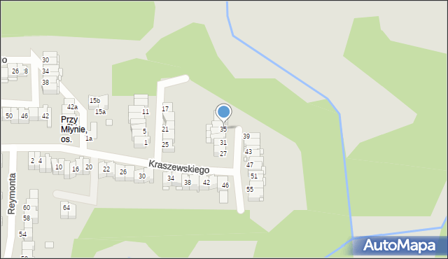 Elbląg, Kraszewskiego Józefa Ignacego, 35, mapa Elbląga