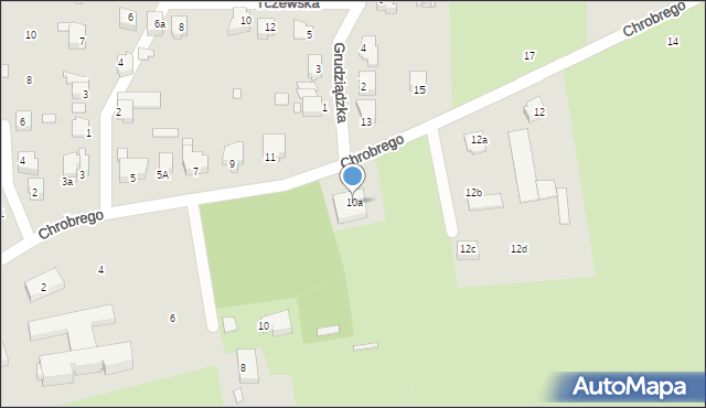 Elbląg, Króla Bolesława Chrobrego, 10a, mapa Elbląga