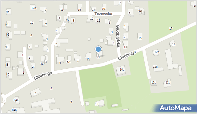 Elbląg, Króla Bolesława Chrobrego, 11, mapa Elbląga