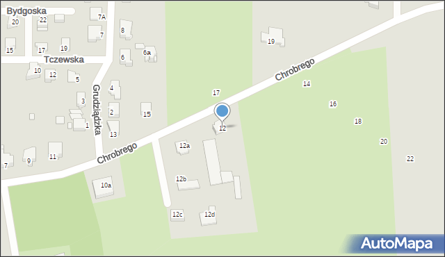 Elbląg, Króla Bolesława Chrobrego, 12, mapa Elbląga