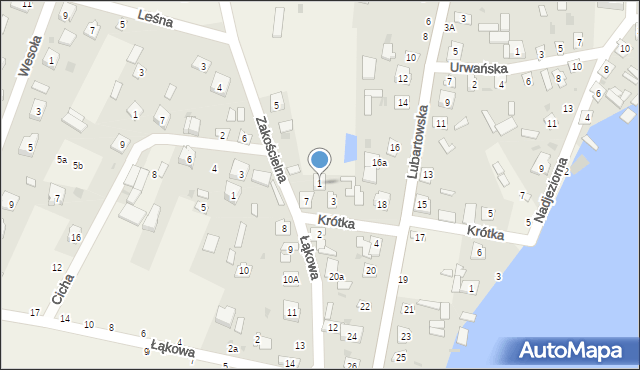 Firlej, Krótka, 1, mapa Firlej