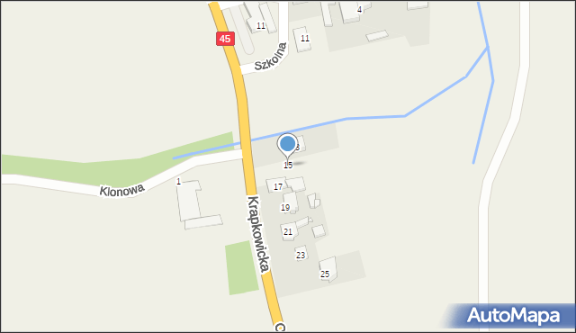 Folwark, Krapkowicka, 15, mapa Folwark