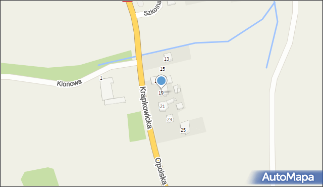 Folwark, Krapkowicka, 19, mapa Folwark
