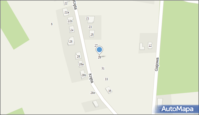 Frank, Kręta, 29, mapa Frank