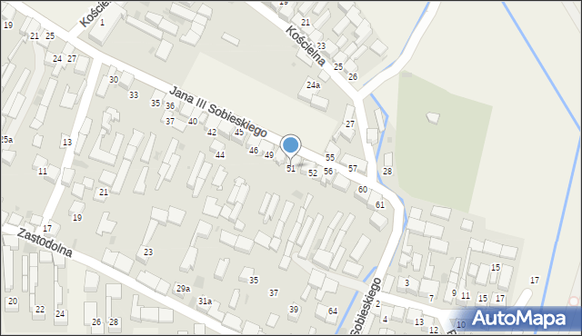 Frydman, Króla Jana III Sobieskiego, 51, mapa Frydman