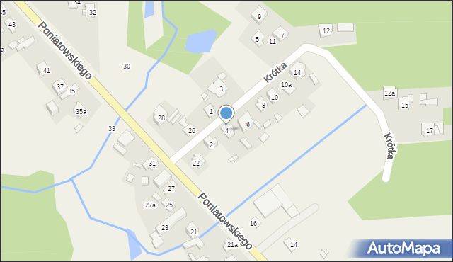 Fugasówka, Krótka, 4, mapa Fugasówka