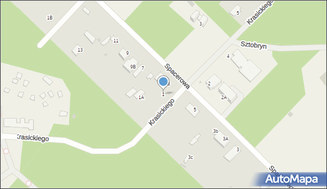 Garbatka-Letnisko, Krasickiego Ignacego, bp., 1, mapa Garbatka-Letnisko