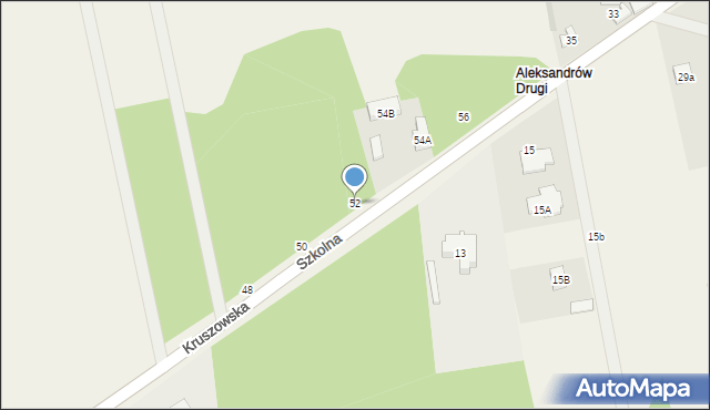 Garbów, Kruszowska, 52, mapa Garbów