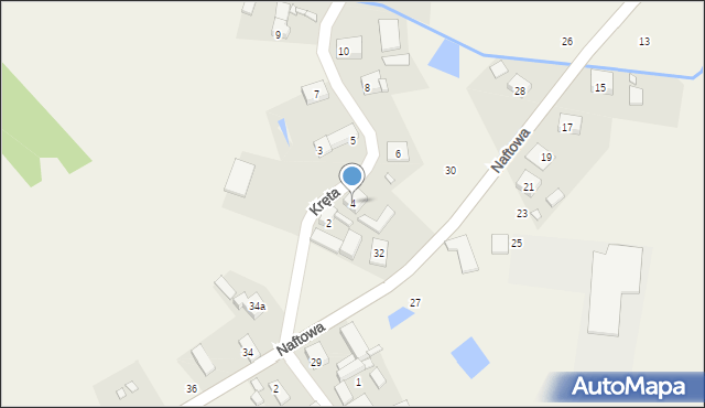 Garki, Kręta, 4, mapa Garki