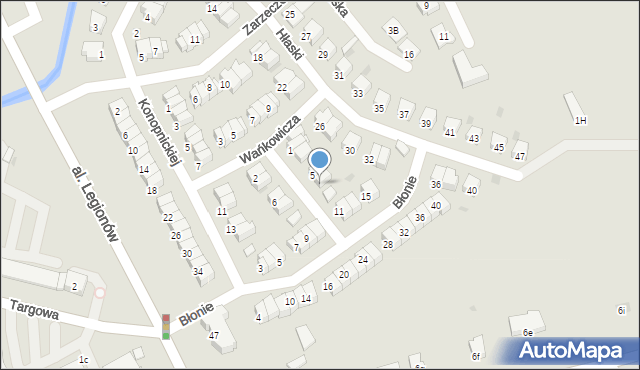 Garwolin, Kraszewskiego Józefa Ignacego, 7, mapa Garwolin