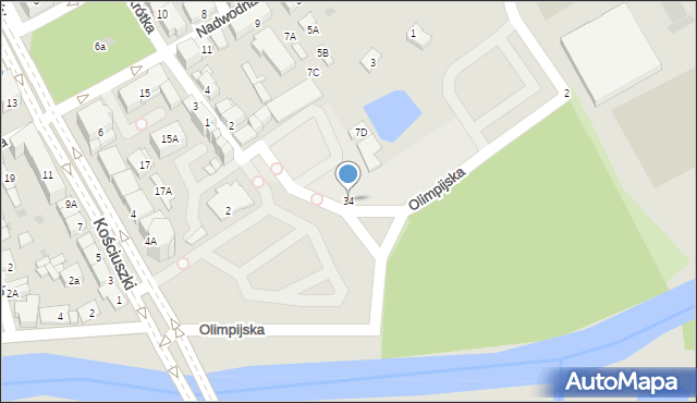 Garwolin, Krótka, 34, mapa Garwolin