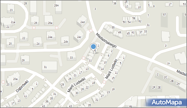 Gdańsk, Królowej Jadwigi, 7, mapa Gdańska