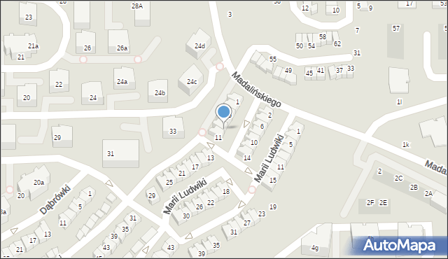 Gdańsk, Królowej Jadwigi, 9, mapa Gdańska