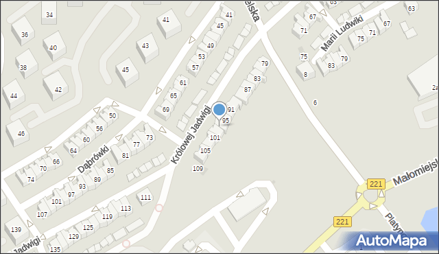 Gdańsk, Królowej Jadwigi, 97, mapa Gdańska