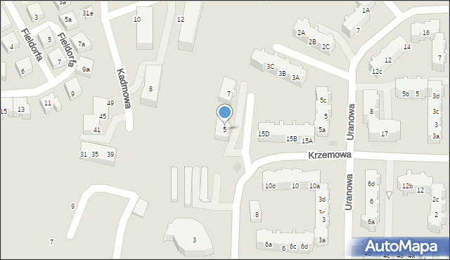 Gdańsk, Krzemowa, 5, mapa Gdańska