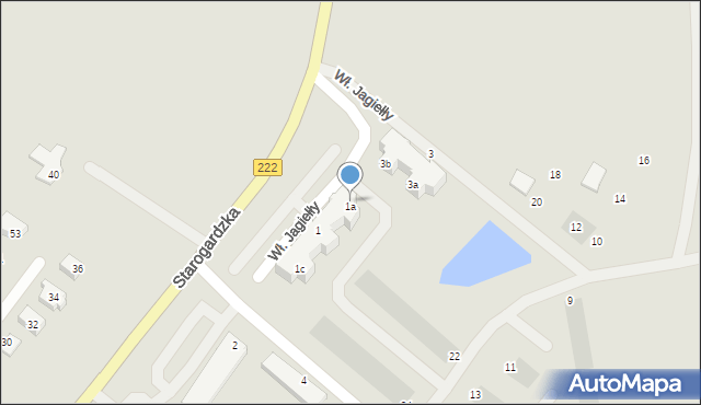 Gdańsk, Króla Władysława Jagiełły, 1a, mapa Gdańska
